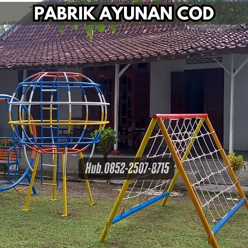 Contoh Ayunan Besi Custom Dan Perosotan Anak Kec Cikole Sukabumi kota