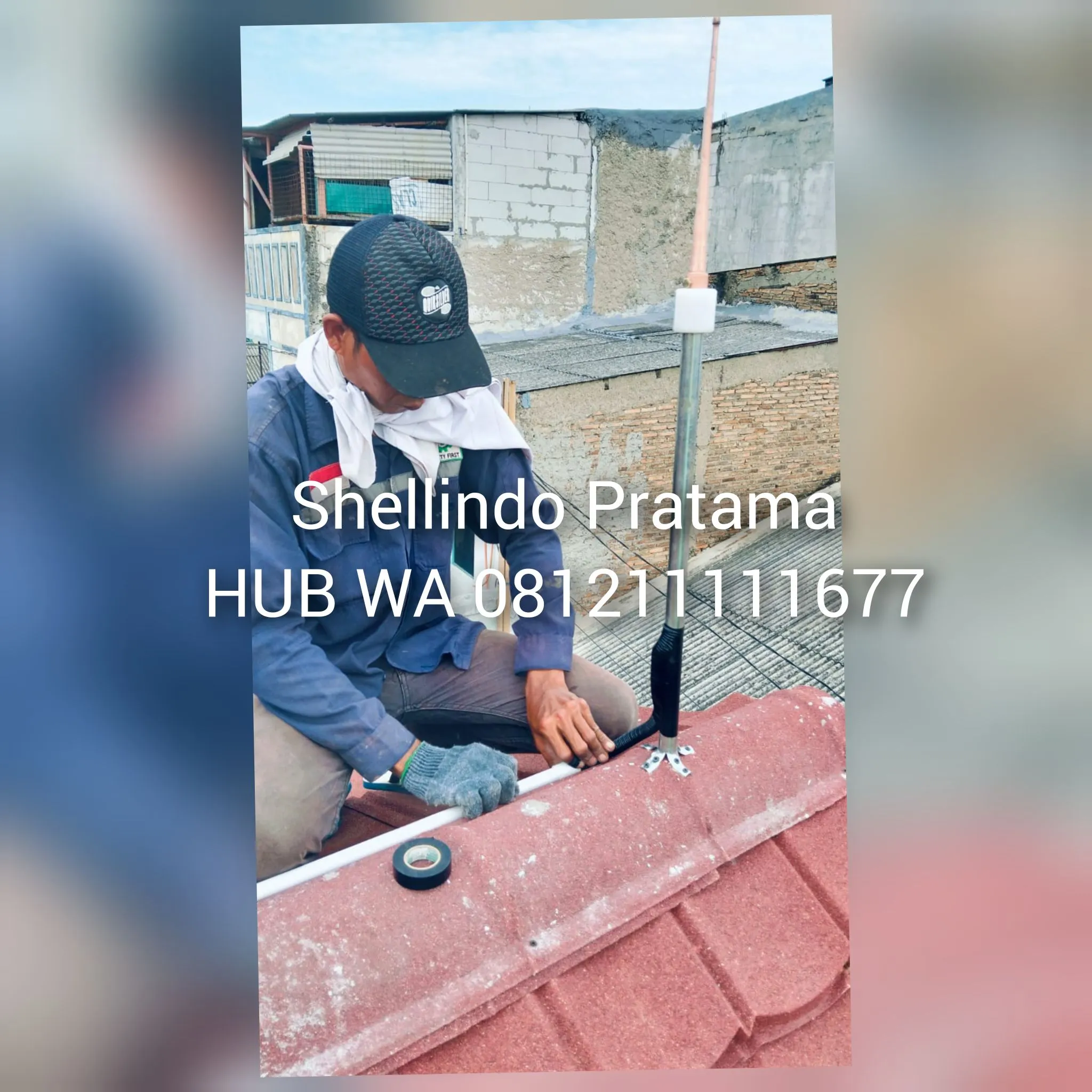 Splitzent Tembaga - Tombak Jasa Pasang Penangkal Petir - Di Limo