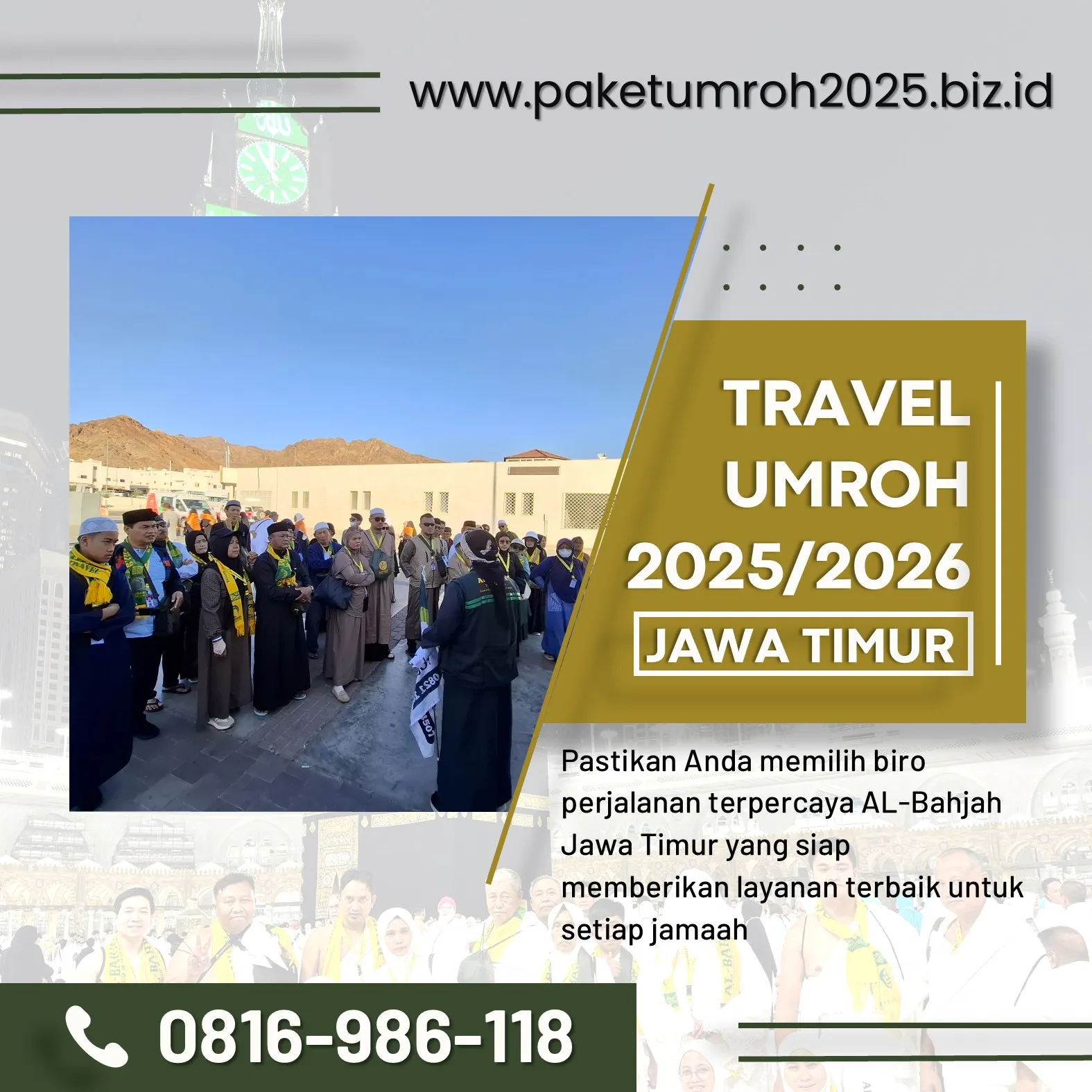 Paket Umroh VIP 2025 Pagelaran Malang AL Bahjah