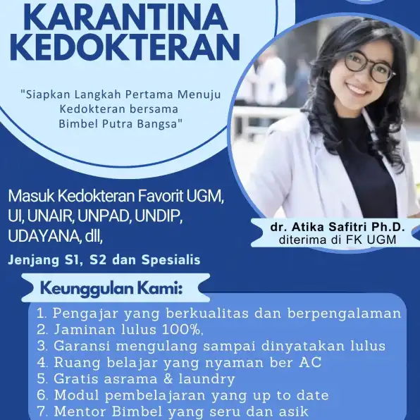 TERJAMIN, 0823-3878-9505 Tarif Bimbel Online Masuk FK Kedokteran UNTAN Pontianak di Jepara Magelang PT PUTRA BANGSA CENDEKIA