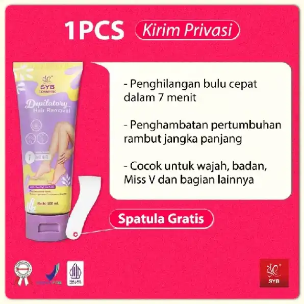 Krim Penghilang Bulu Kemaluan SYB Depilatory Hair Removal Krim Perontok Bulu Miss V Permanen BPOM