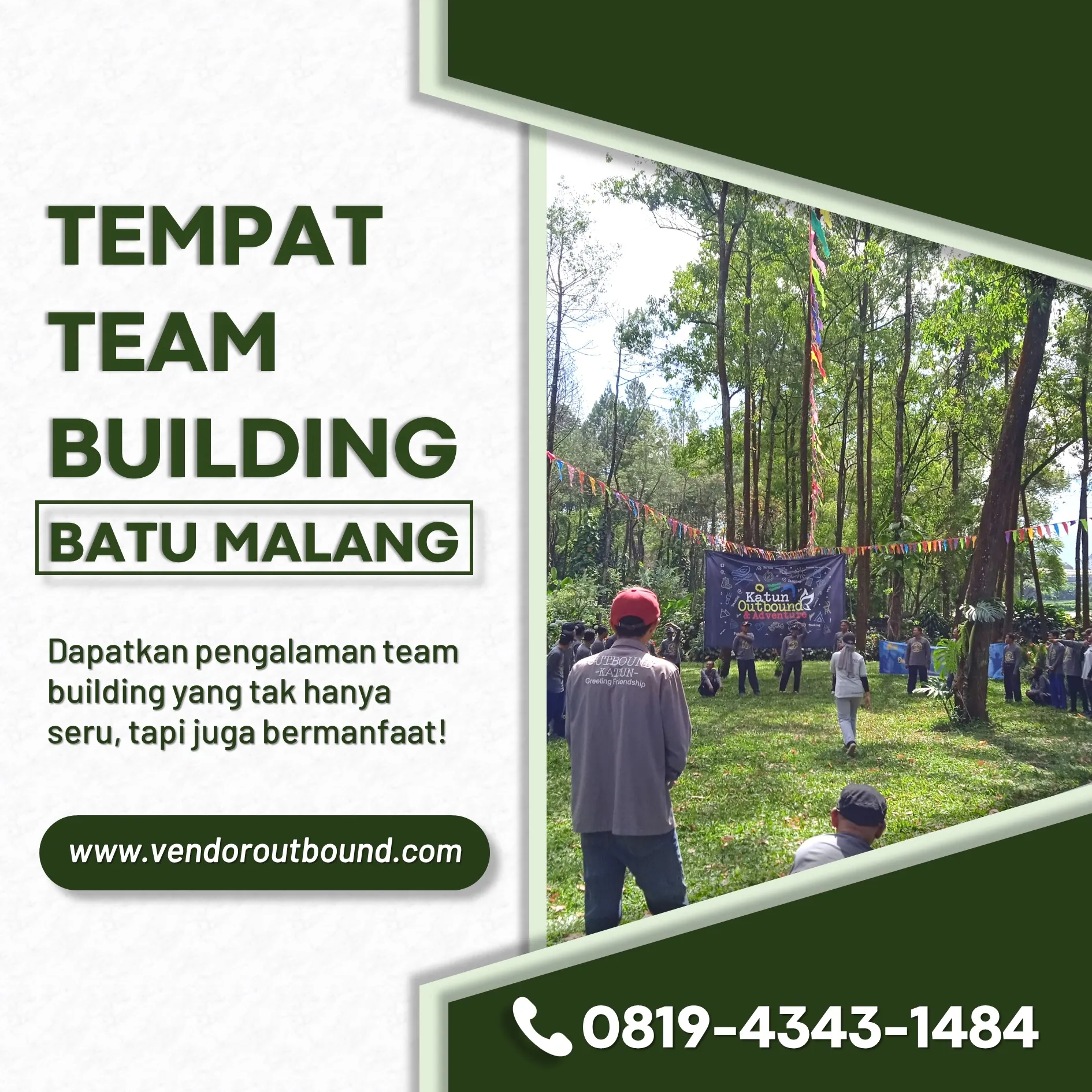 Hub O8I9 4343 I484 Vendor Outbound Berpengalaman di Malang: Team Building & Capacity Building