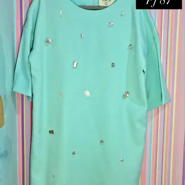 Dress Tosca Mix Batu Elegan