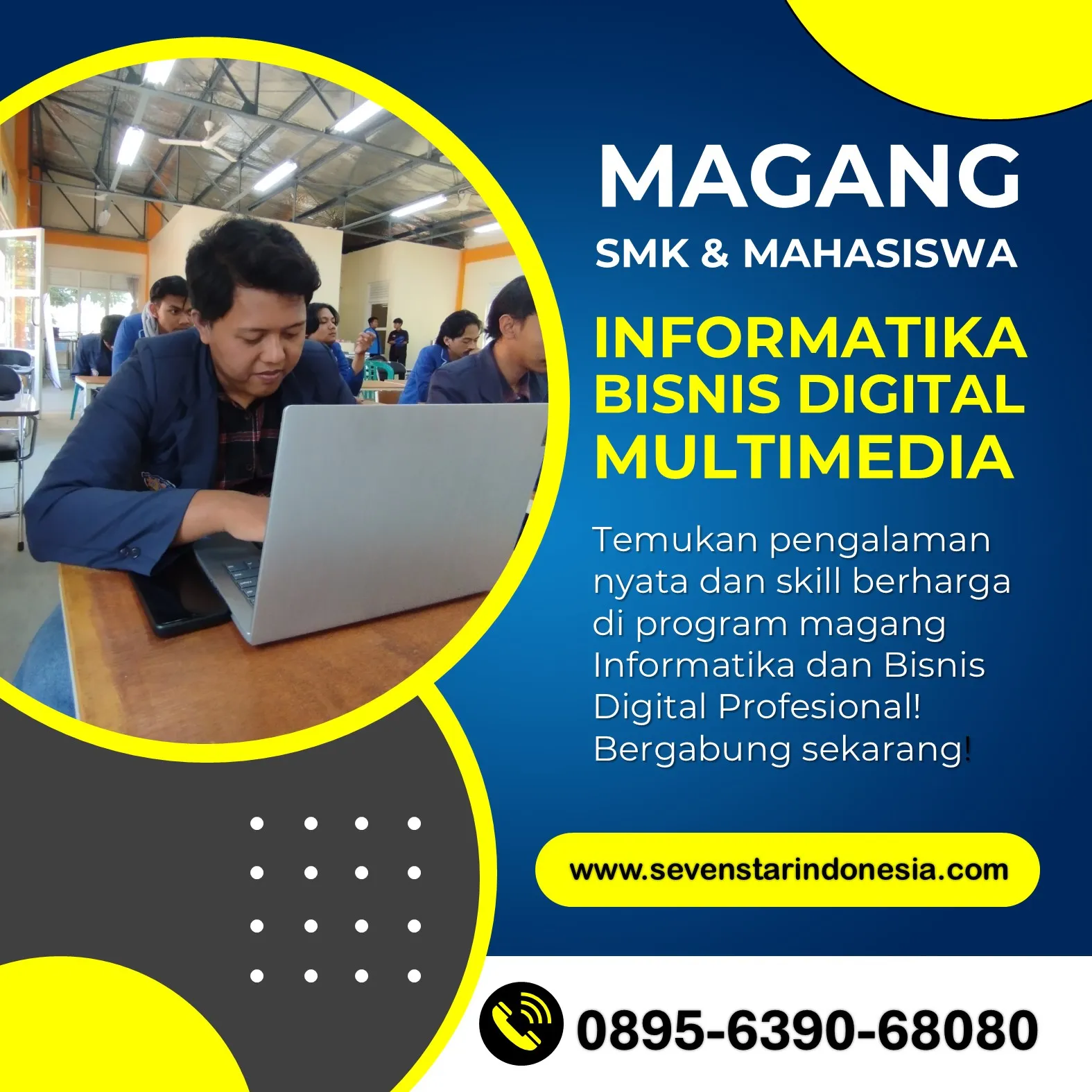 WA 0895-6390-68080, Info PKL Sistem Informasi UNISMA Malang