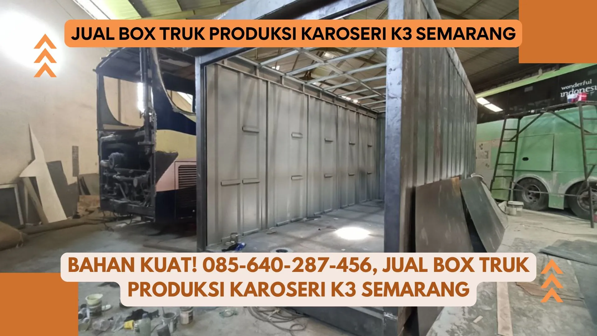 Bahan Kuat! Jual Box Truk Produksi Karoseri K3 Semarang