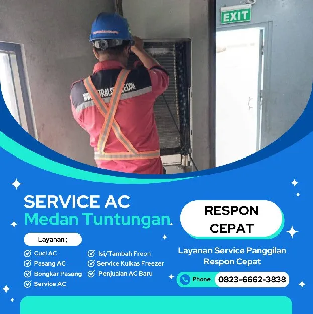 Service AC Laucih Medan Tuntungan 0823  6662  3838