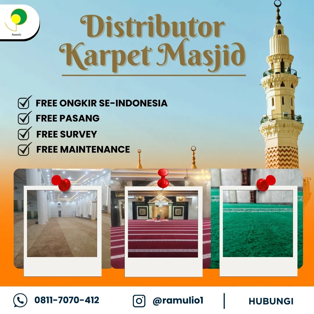 ELEGAN MEWAH,  Alamat Grosir Karpet Masjid Per Meter Lamandau, Agen Karpet Masjid Palembang Mempawah