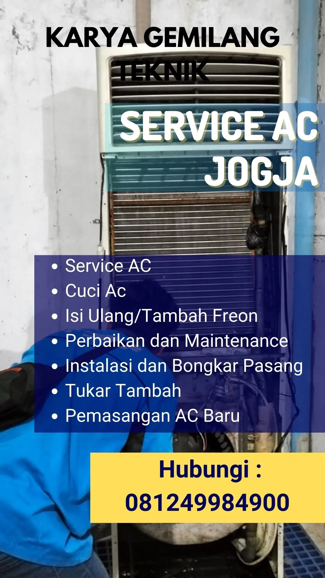 Service AC, Cuci AC, Pasang AC di Samigaluh Kulon Progo