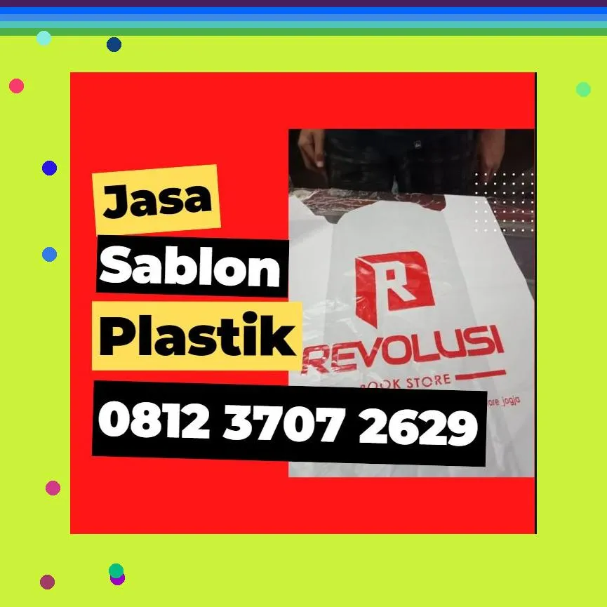 0812,3707,2629 Jasa Sablon Plastik Kemasan di Sewon