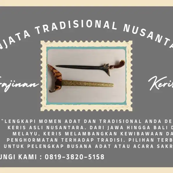 Berkarisma 0819-3820-5158 Tempat Jual Keris Jawa Pamor Udan Mas Filosofi  Sleman Bandung Kerajinan Keris