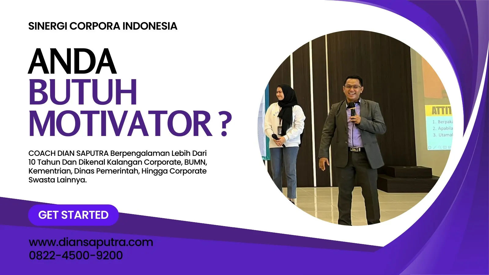 Motivator Bekasi, Terpercaya & Solutif, Dian Saputra