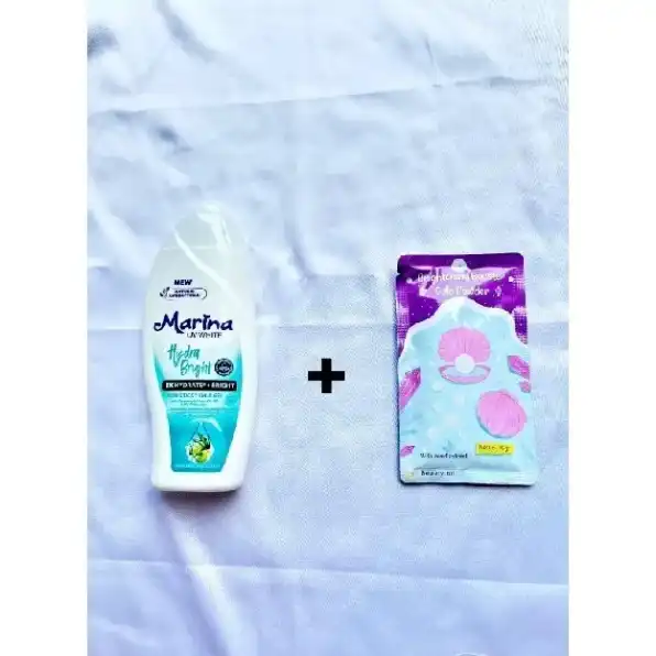 Paket Combo Pemutih Badan Marina Body Lotion 185ml Dan Beautyinu Gold Powder 25 gram Paket Mencerahk