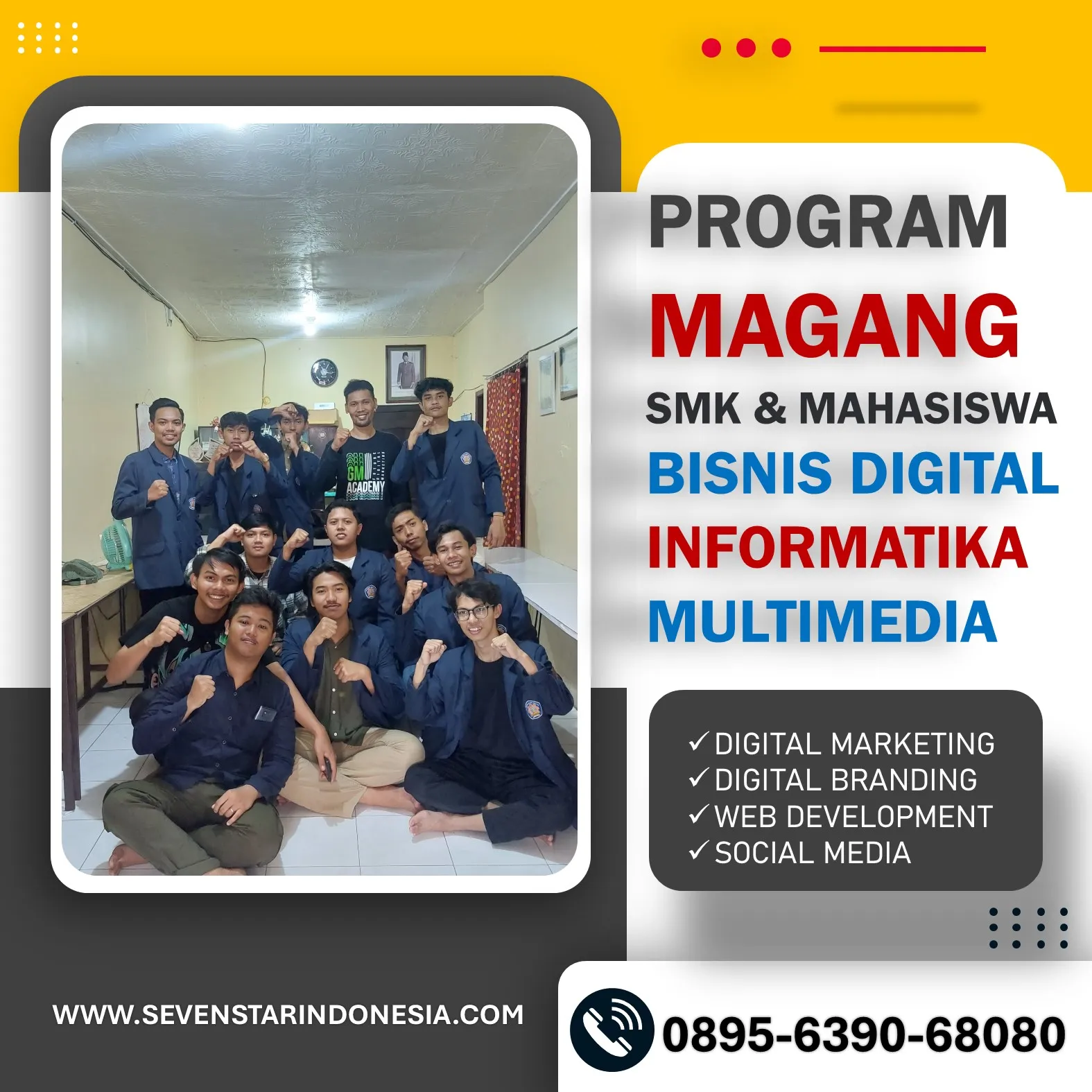 WA 0895-6390-68080, Daftar Prakerin RPL di Malang