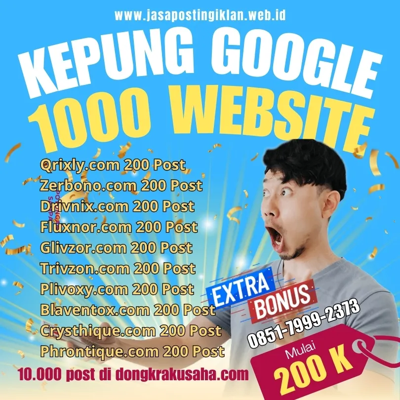 Spesialis Sebar Iklan Kepung Google 1000 Plus Website Semarang (o851 7999 2373)