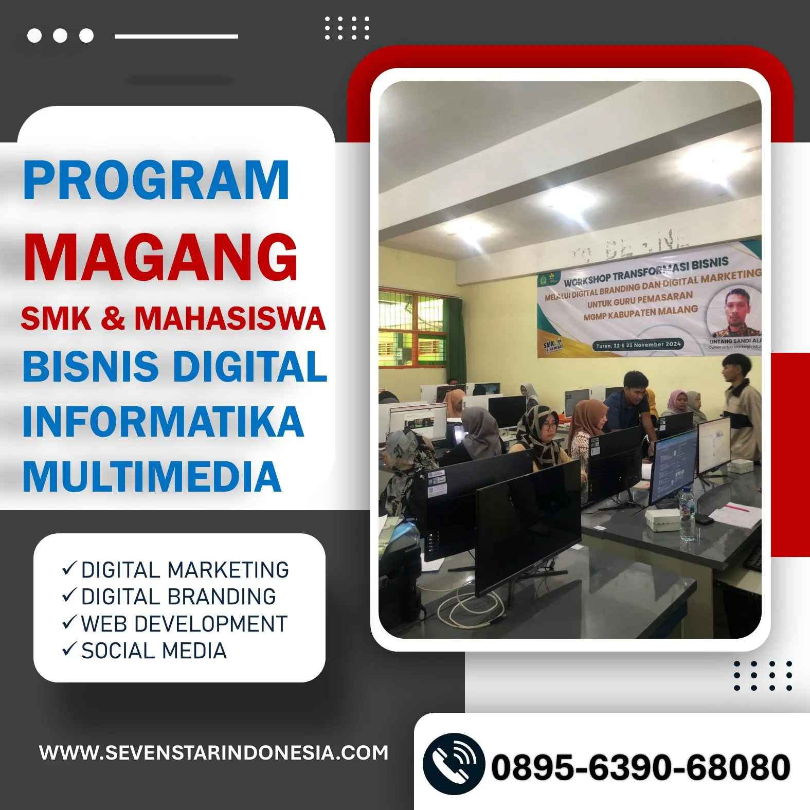 Hub 0895-6390-68080, Daftar Magang Mahasiswa 1 Bulan di Kepanjen - Bangun Karir Anda!