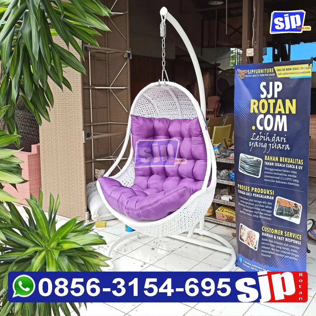 085755969664, jual kursi gantung ayunan rotan sintetis