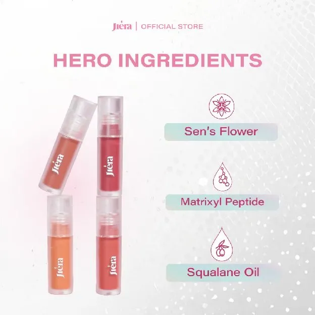 JIERA Lip Peptint with 2 in 1 Function Lip Tint & Lip Care, UV Rays Protection, Lightweight, Longlas