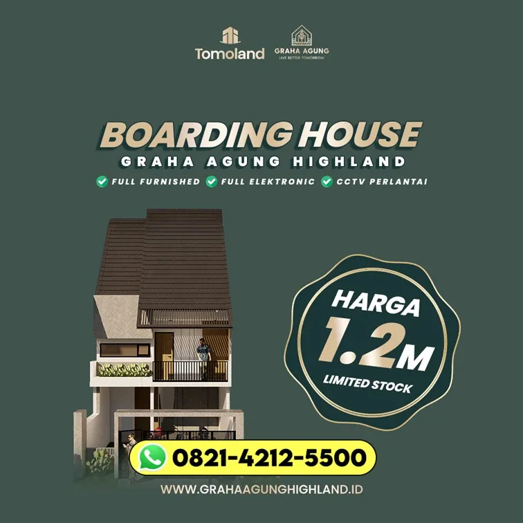 NYAMAN 0821-4212-5500 Jual Beli Rumah Kost Khusus Wanita Untuk Investor Properti Jawa Timur Lamongan GRAHA AGUNG HIGHLAND