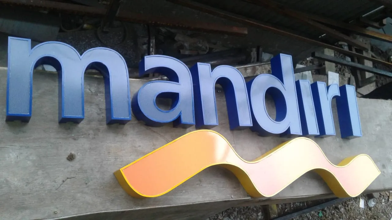 Huruf timbul kantor ,gedung jakarta