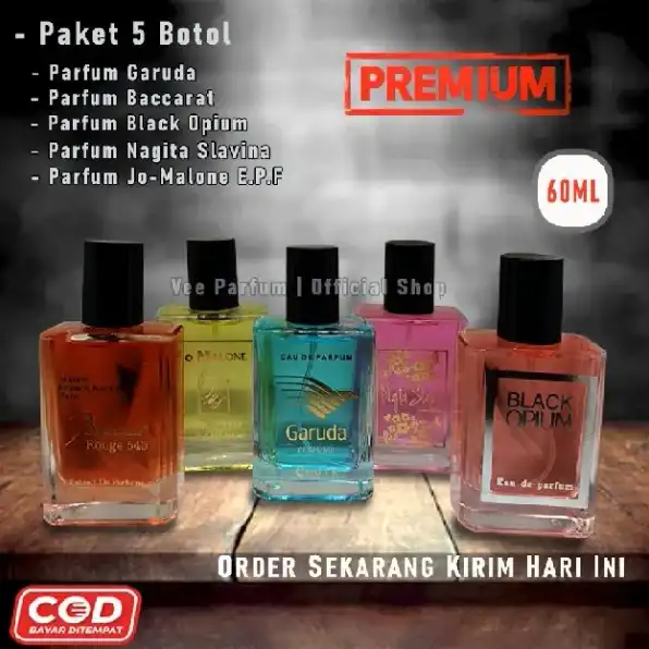 promo parfum 100k dapat 5 parfum ukuran 50ml