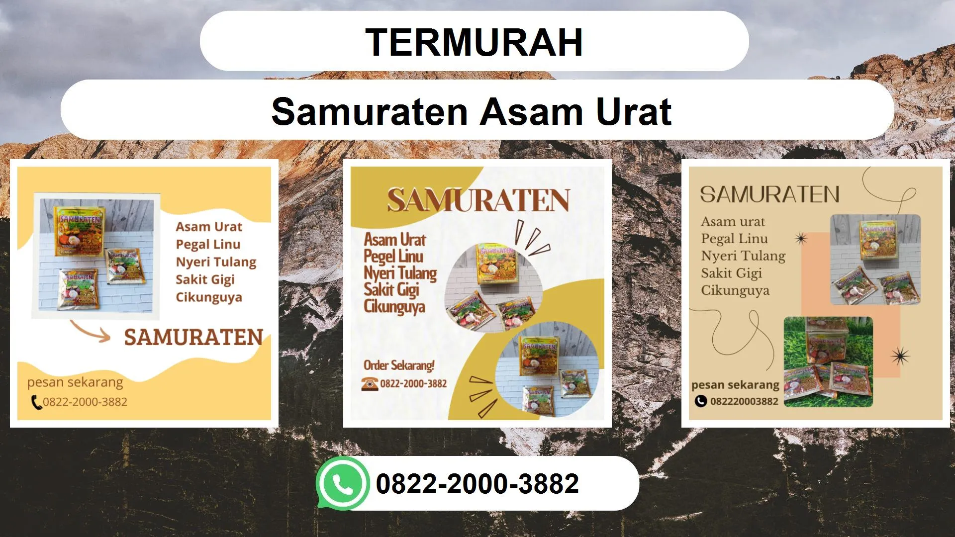 TERMURAH, 0822-2000-3882 DISTRIBUTOR Samuraten Asam urat Lhokseumawe