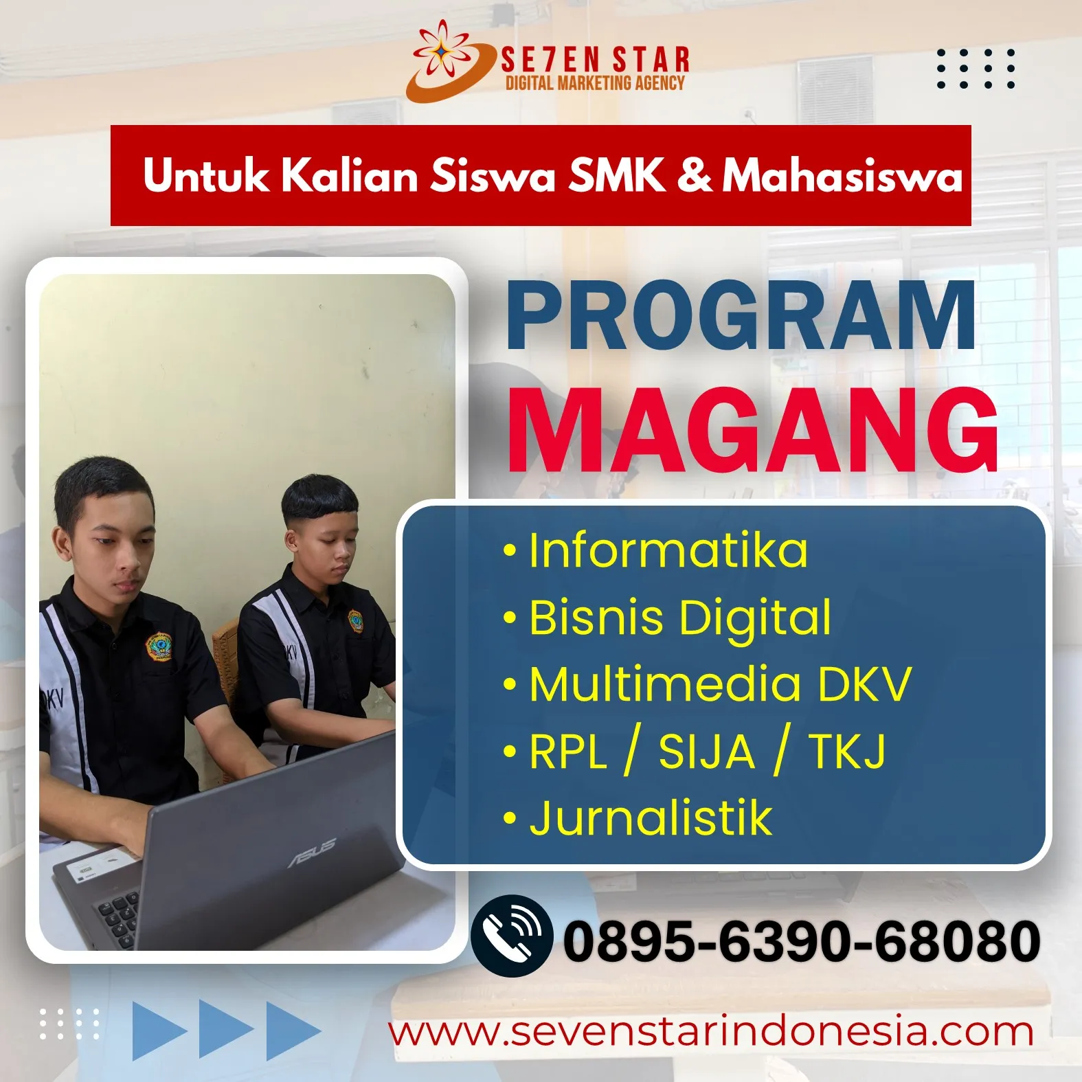 Tempat PSG SMK Sistem Informasi Jaringan Aplikasi di Malang