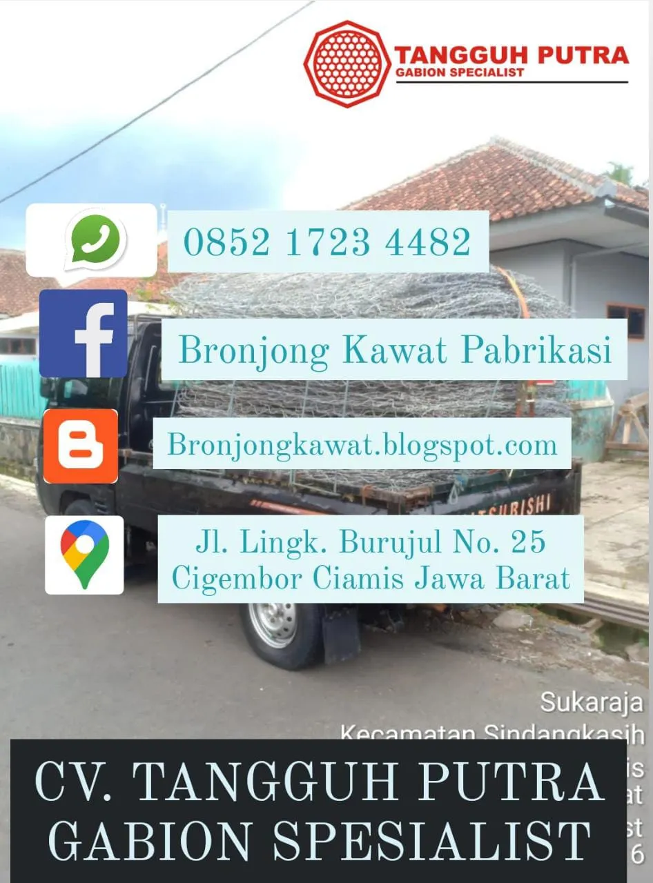 Termurah !!! 085217234482, Jual Bronjong Kawat SNI di Jabung, Malang