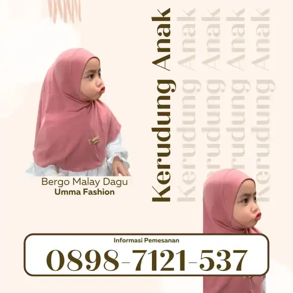 0898-7121-537 Kerudung Anak Kecil |Umma Fashion| di Maleer Bandung