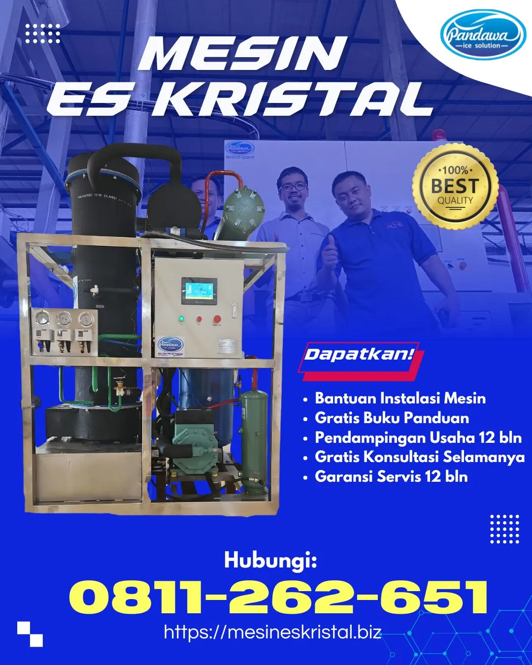MESIN ES KRISTAL UNTUK USAHA BUOL, SULTENG