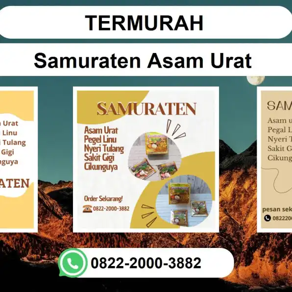 TERMURAH, 0822-2000-3882 DISTRIBUTOR Samuraten Asam urat Sidoarjo