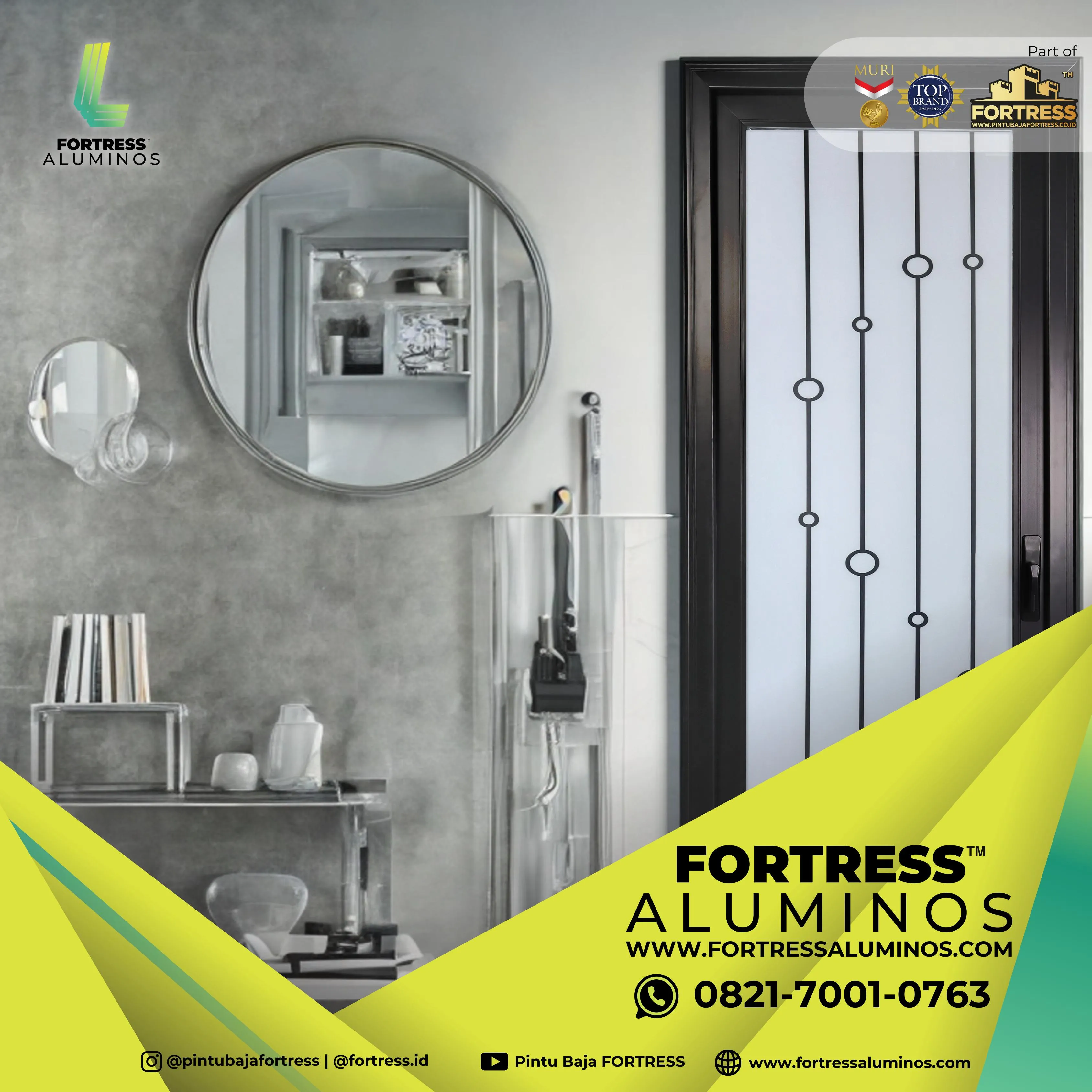 (ALUMINOS) Daun Pintu Aluminium Harga Di Palu