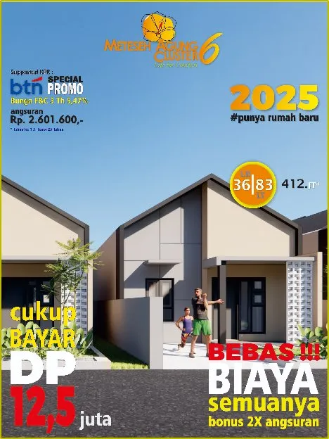 Rumah Cluster  di Meteseh Boja Model Scandinavian