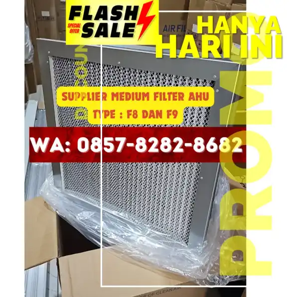 [0857-8282.8682] Supplier Medium Filter Single dan Double Header untuk Berbagai Kebutuhan HVAC