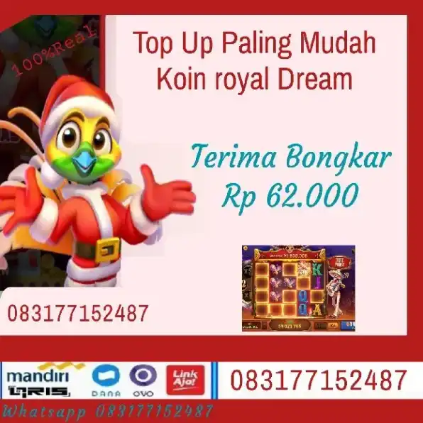 Top up Dan Bongkar Royal Dream Paling Mudah dan cepat 083177152487