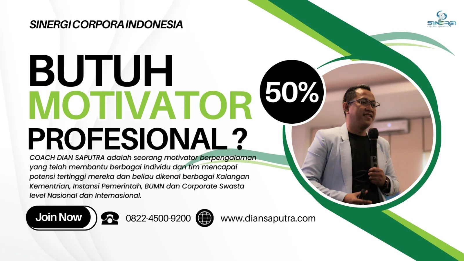 Motivator Kepulauan Seribu, Terpercaya & Solutif, Dian Saputra