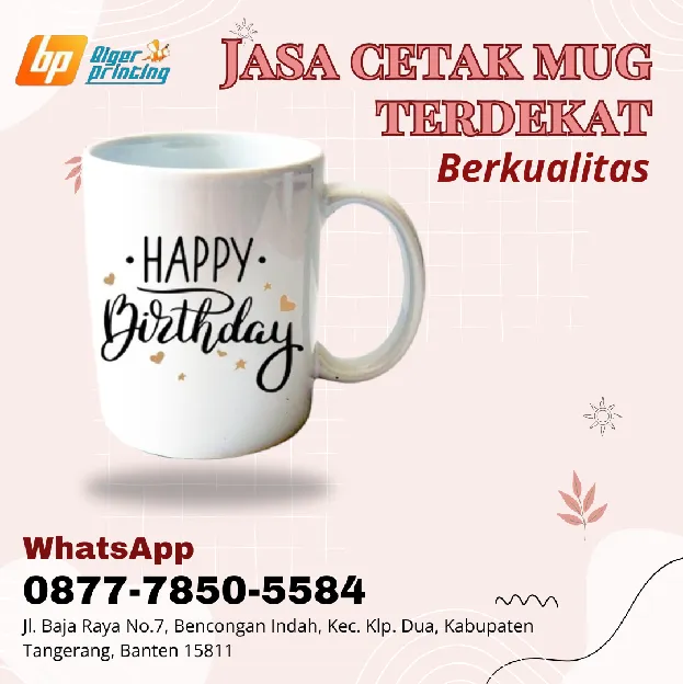 BERKUALITAS, Wa./Call 0877-7850-5584, Jasa cetak mug terdekat,di CIPONDOH TANGERANG