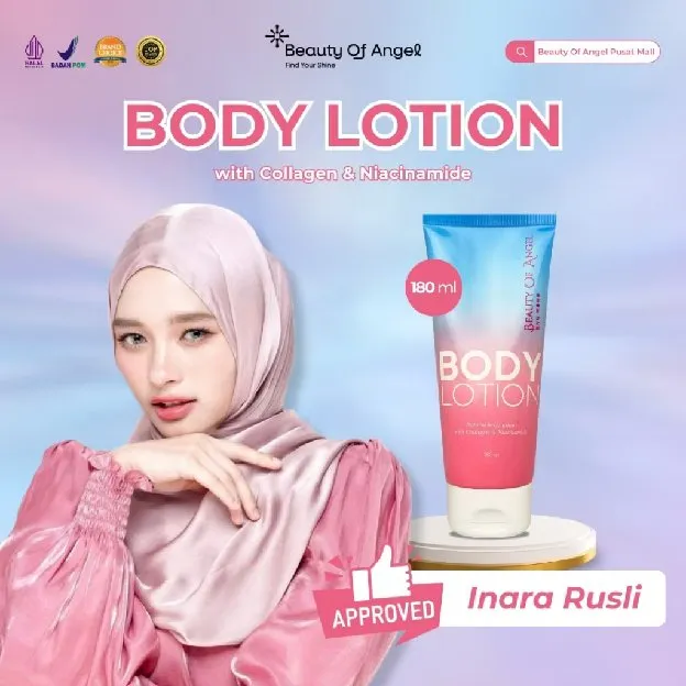 BEAUTY OF ANGEL BODY LOTION With Niacinamide dan Aloe Vera Extract Lotion Pencerah Kulit