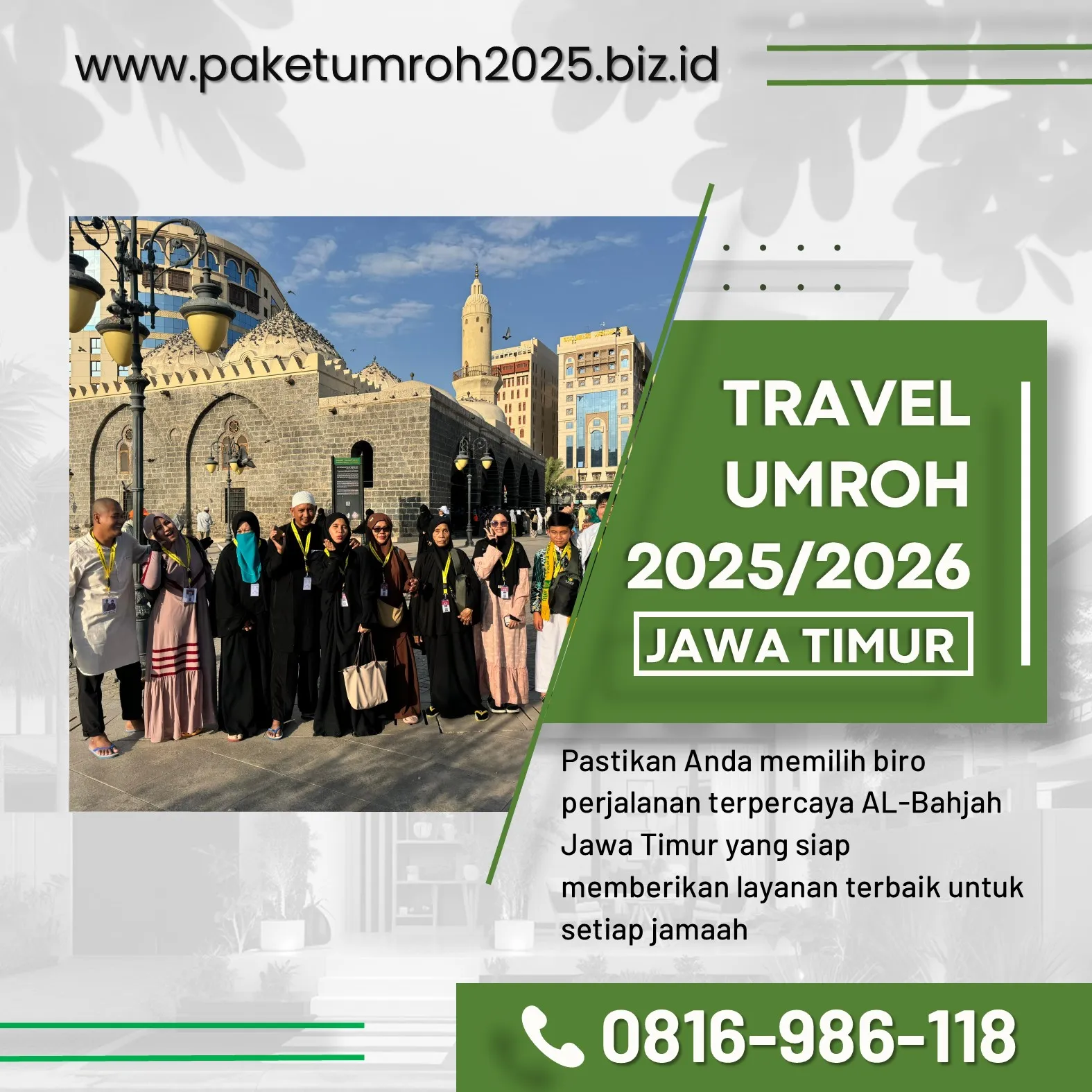 Paket Umroh VIP 2025 Pakisaji Malang AL Bahjah