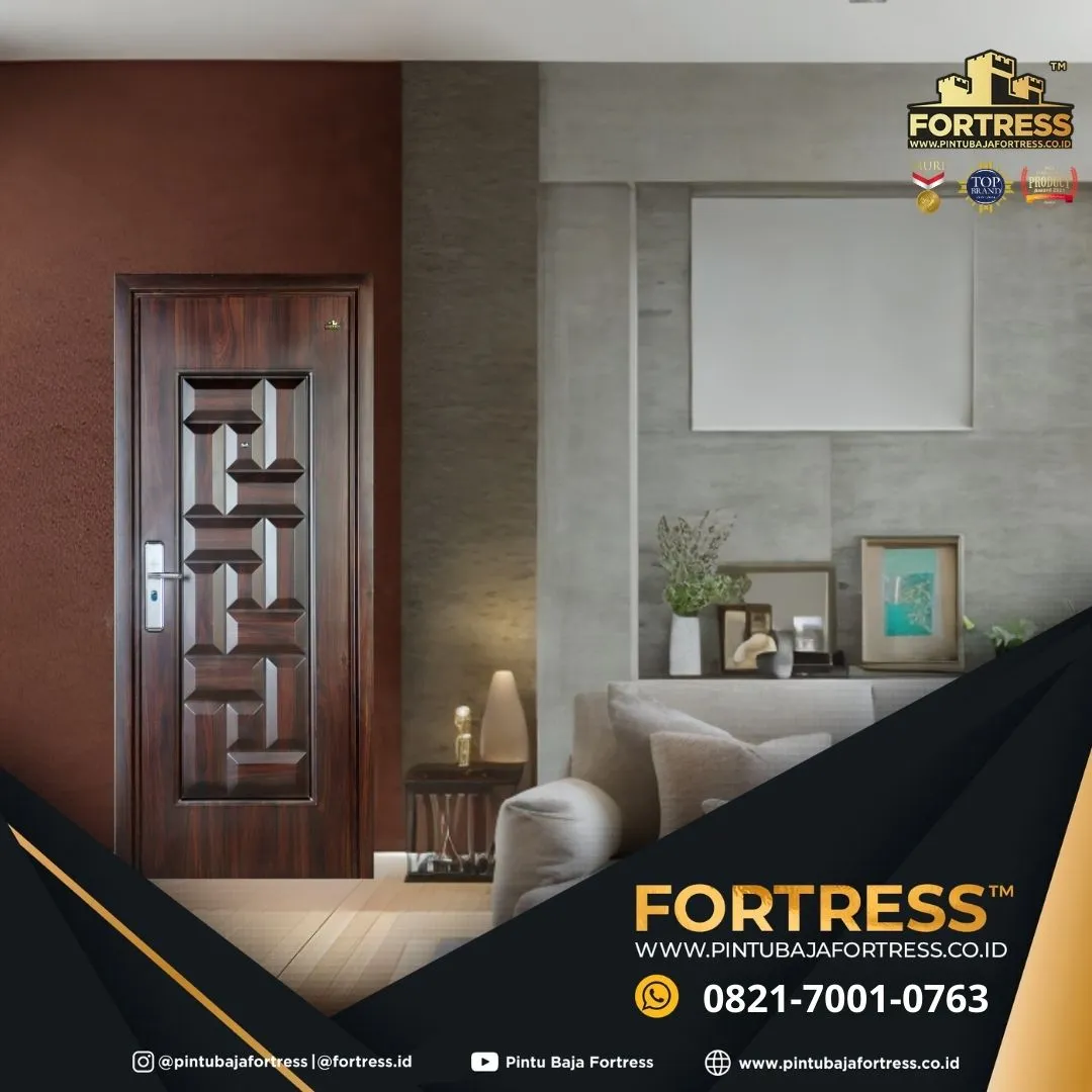 (FORTRESS) Pintu Baja Ibu Anak 2 Pintu Putih Di Banjarmasin