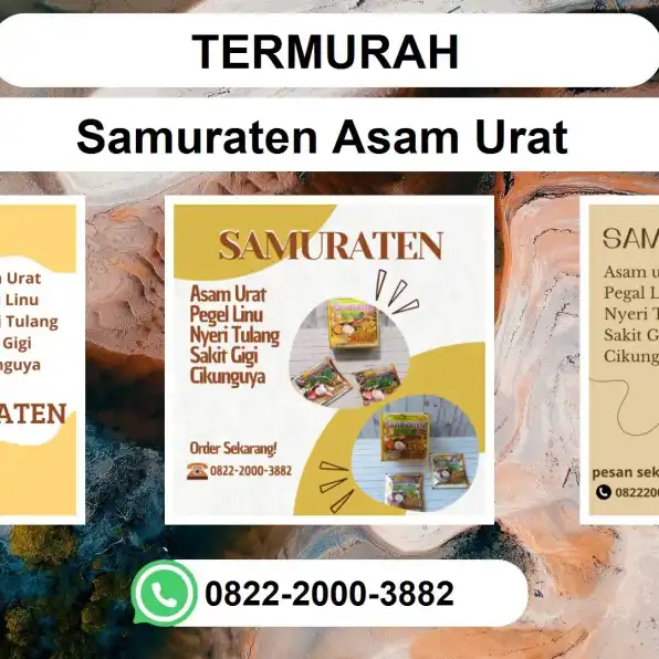 TERMURAH, 0822-2000-3882 DISTRIBUTOR Samuraten Asam urat Banyuwangi