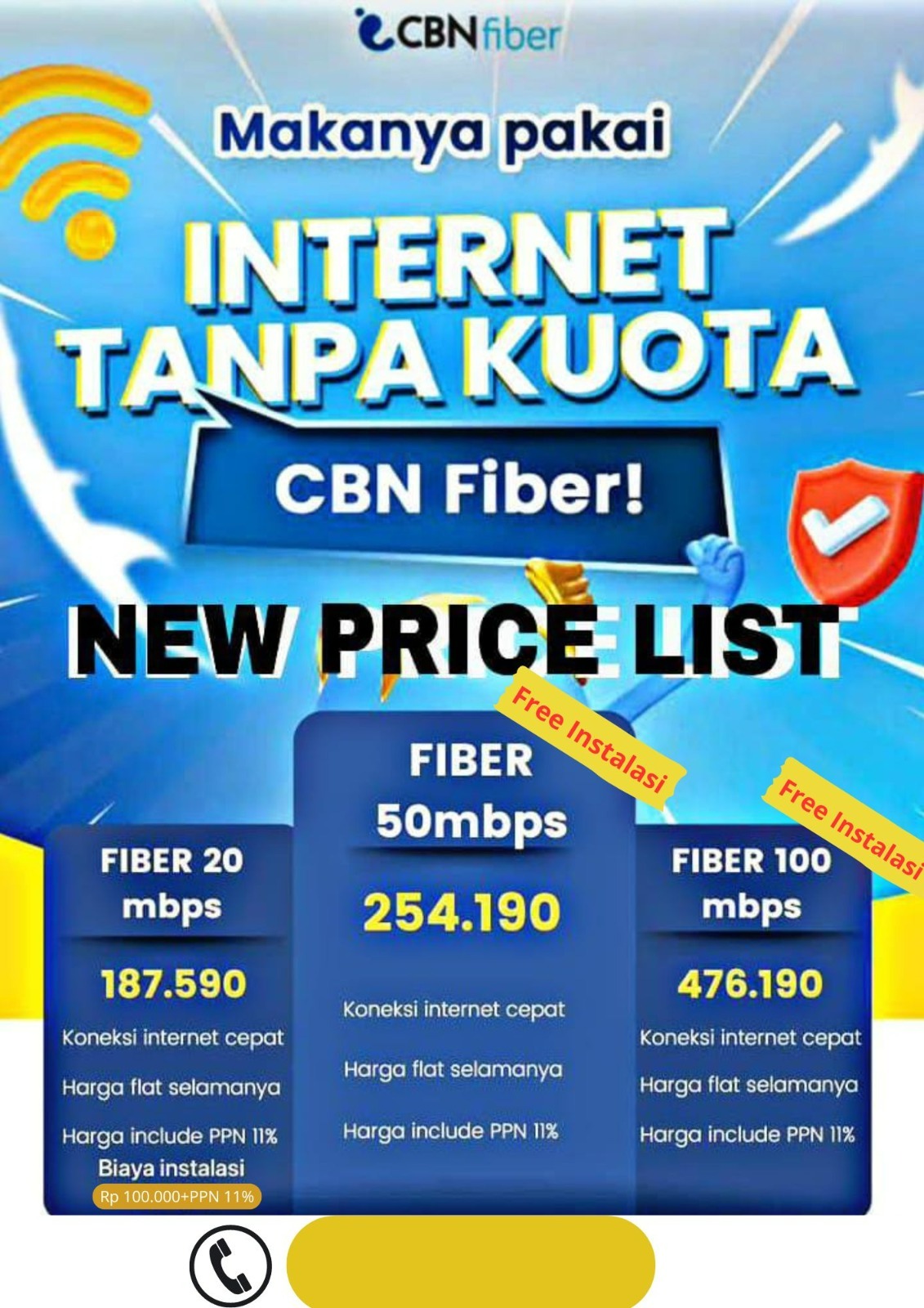 CBN Fiber Jogja WiFi Cepat, WA 085179755925