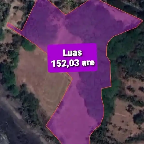 Dijual 1,5203 Ha. Loss Pantai Soka, Jl. Raya Denpasar Gilimanuk Antap Selemadeg Tabanan