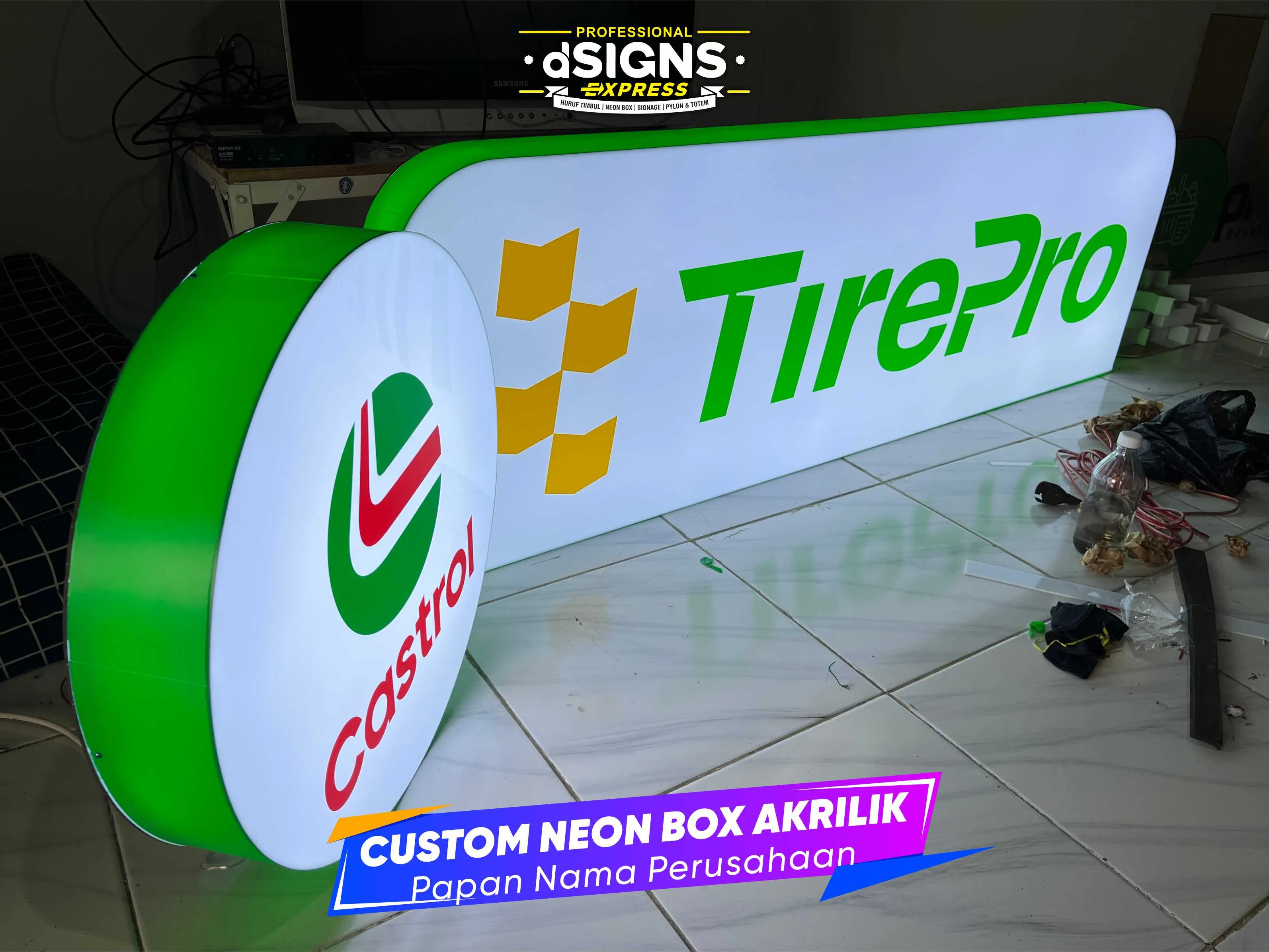 Papan Iklan - Neon Box Akrilik