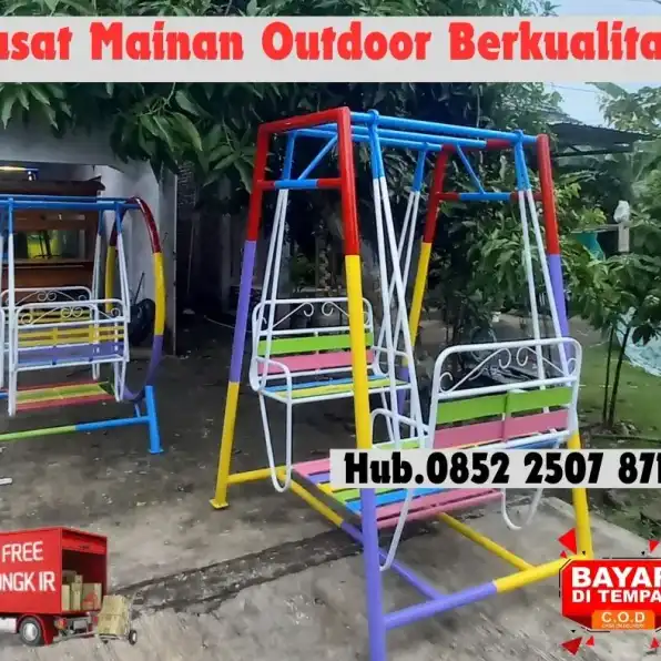 Hub 0852-2507-8715 TERPECAYA !! ayunan besi bulat Dan mainan outdoor untuk tk Kec Kaliwungu Kendal Bayar COD Free Ongkir