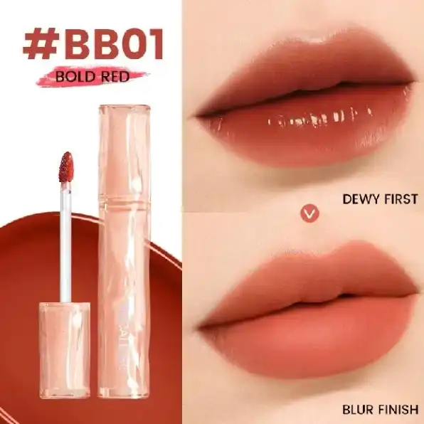 FOCALLURE Pro-juicy Jelly Watery Tint Dew Lip Tint Glossy Plump Glassy High Pigment Lightweight Brea