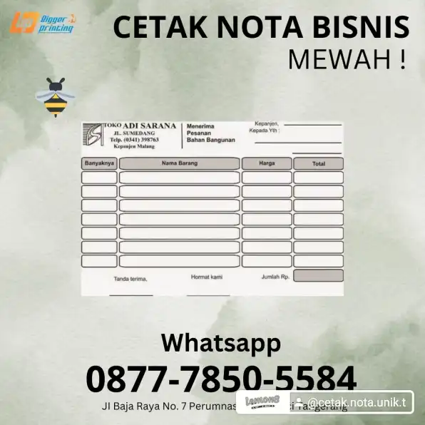 Cetak Nota Bisnis