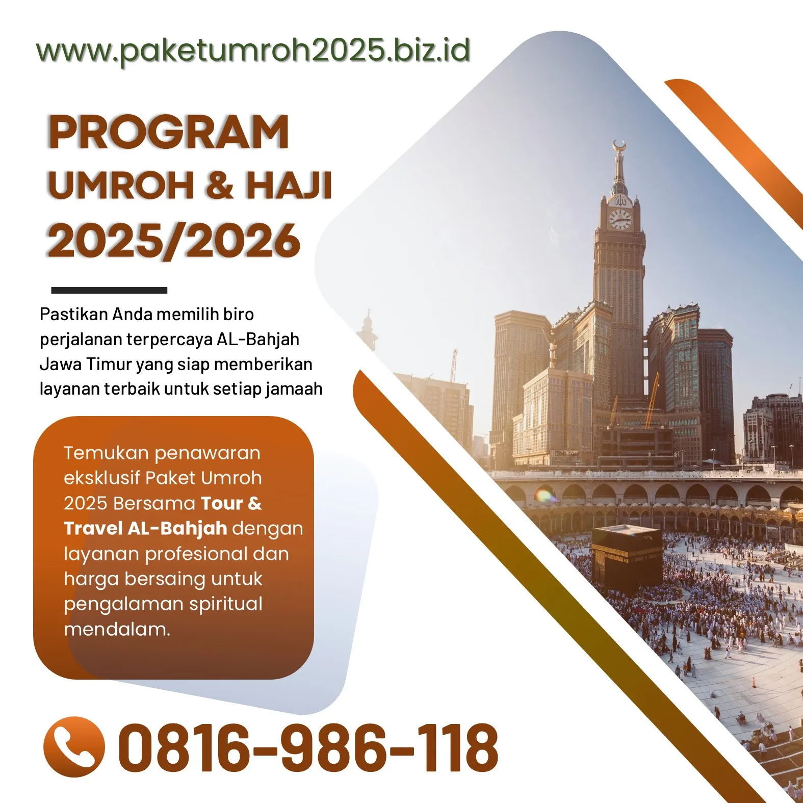 Travel Umroh Akhir Tahun 2025 Lawang Malang Bersama AL Bahjah