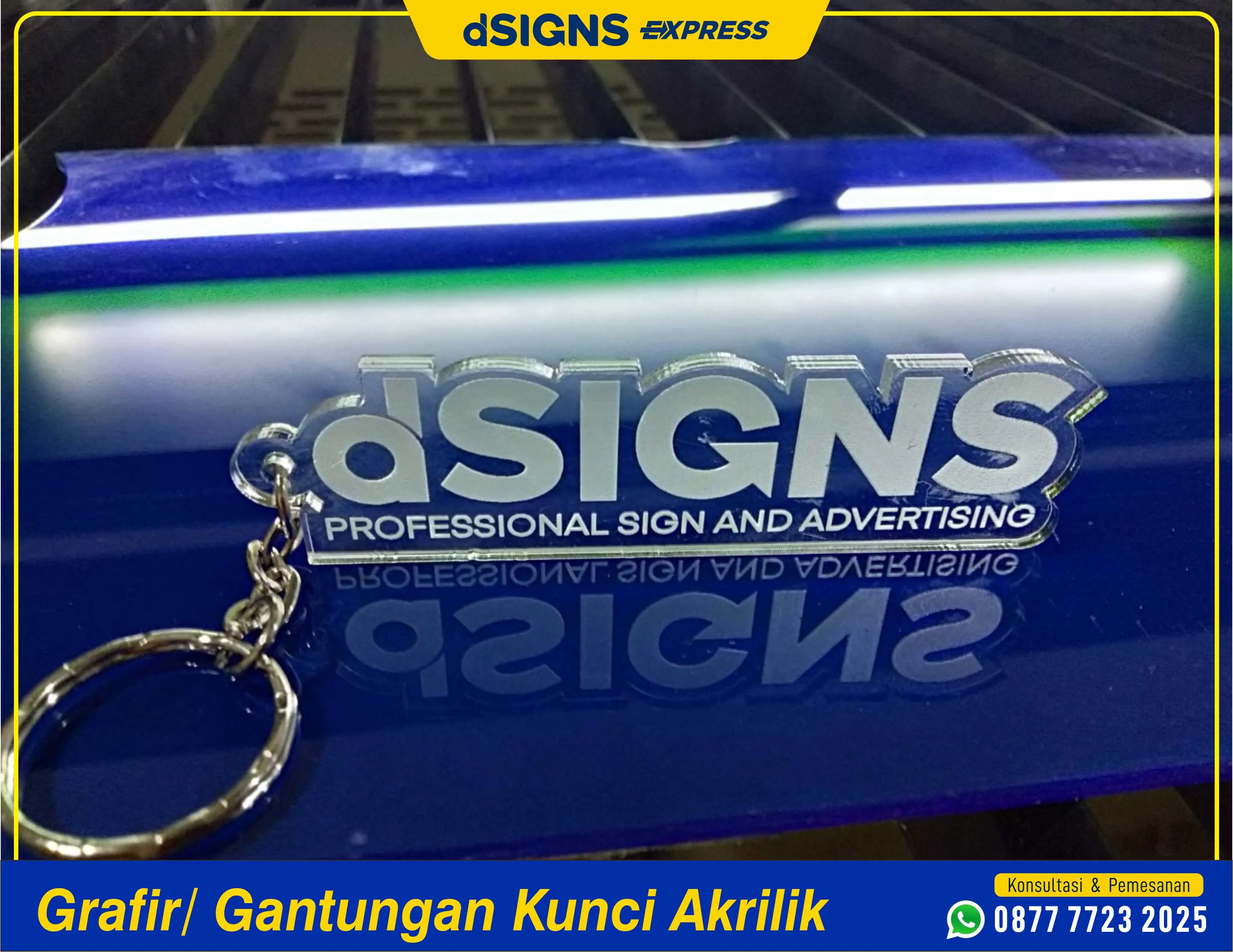 Grafir Gantungan Kunci Akrilik
