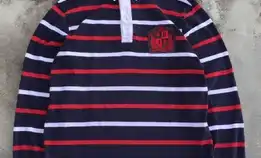 Longsleeve Kaos Rugby Stripe Rare Colour By Bangbang