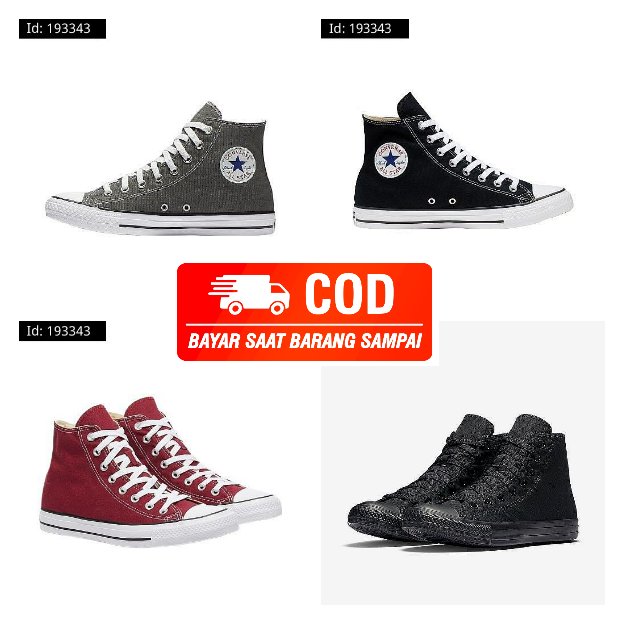 Converse All Star High Tanpa Box 